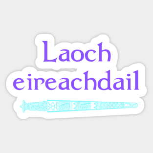 Gaelic Beautiful Warrior - Laoch eireachdail Sticker